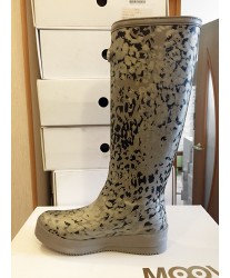 Высокие резиновые сапоги MoovBoot Snow Leopard Grey